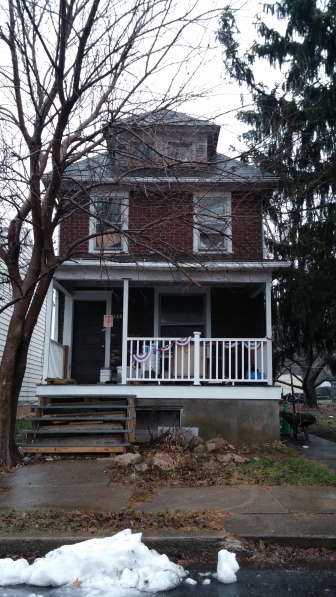 A home at 1231 Second Avenue, Hellertown (pictured) was broken into after it was condemned and recently sold at a sheriff's sale, borough council was told Monday.