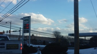 Late Friday the price of a gallon of regular unleaded gas at Hess on Rt. 378 in Lower Saucon Township was $2.42.