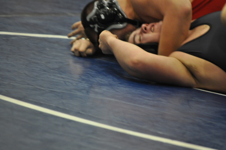 Saucon's Sam Scheetz finishes the job against Northwestern Lehigh in the Colonial League semifinals.