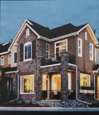 An artist's rendering of a townhome at "The Turn," which would be one of three clusters of townhomes at Silver Creek Country Club