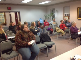 Attendees at the first planning meeting for the Saucon Valley Farmers' Market's 2015 season.