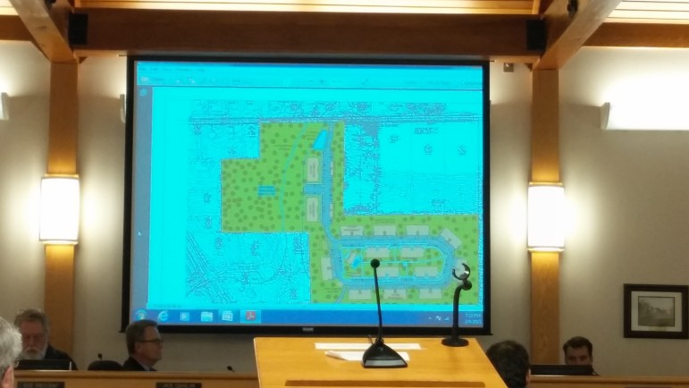 An artist's rendering of an apartment complex proposed for construction along Friedensville Road in Lower Saucon Township. The rendering was discussed at township council's Feb. 4, 2015 meeting.