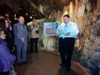 A new partnership between regional attractions and the organizations that promote them was launched Tuesday at Lost River Caverns in Hellertown.