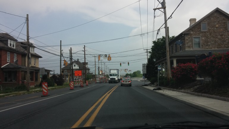 The southern terminus of the Rt. 412 project is near the Hellertown-Bethlehem border at Cherry Lane.