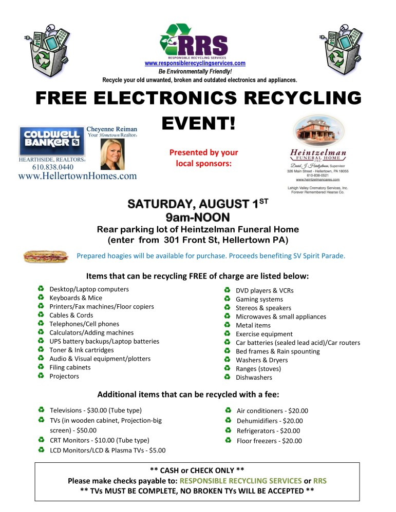 Electronics recycling flyer 2015