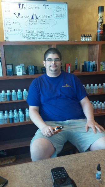 Hellertown VapeMeister manager Jeremy Onorato