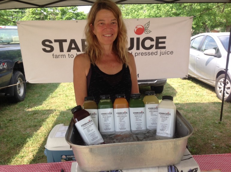 Stark Juice of Kempton is the Saucon Valley Farmers' Market's newest vendor and sells farm-to-table pressed juices.