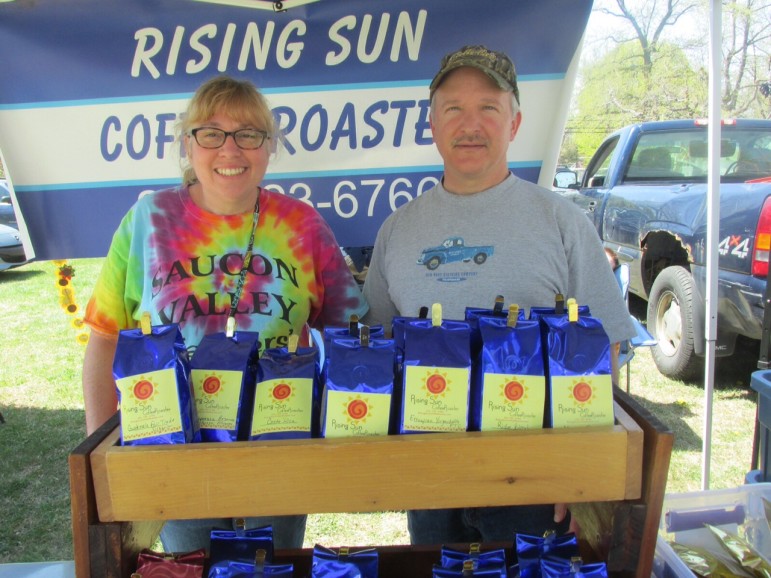 Rising Sun Coffee Roasters specializes in gourmet roasted coffee sold by the bag or fresh-brewed in a cup.