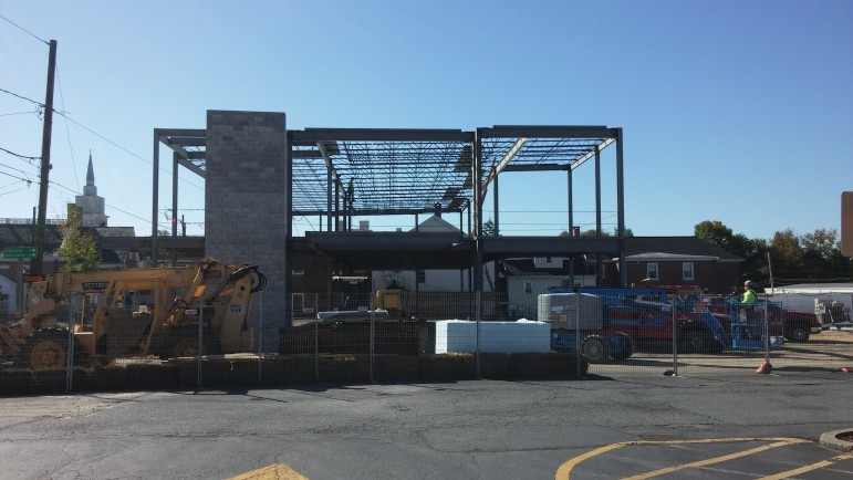 A new professional building is under construction in downtown Hellertown.