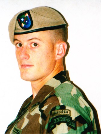 Sgt. Jason Lesser in an Army Ranger photograph