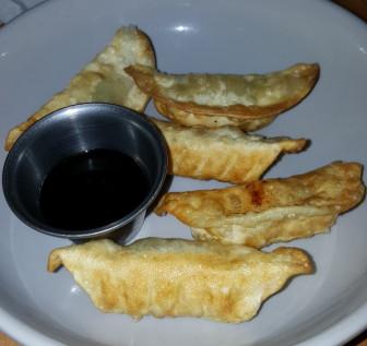 The potstickers appetizer at Sagra.