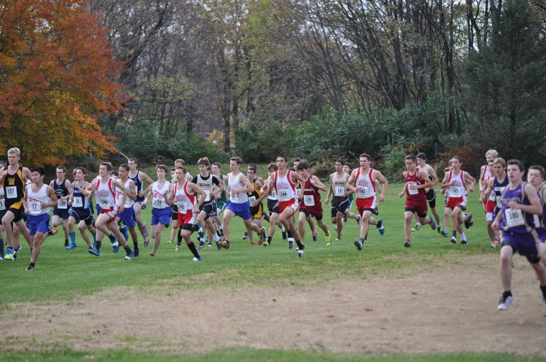 Saucon Valley's Ethan Bernstein, Jarryd Kyra and Kiele Riefenstahl are running their way to States