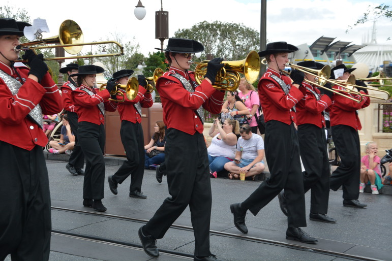 The Saucon Valley High School Marching Band performs at Disneyworld.