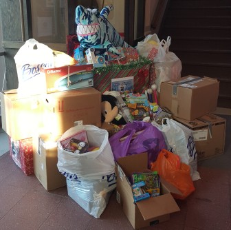 Toys for Tots donated at the American Legion in Hellertown were delivered to local U.S. Marines Tuesday by organizer Cheyenne Reiman.