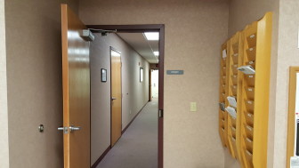 A door next to the main office window inside Borough Hall could be fortified with the installation of a keypad entry system.