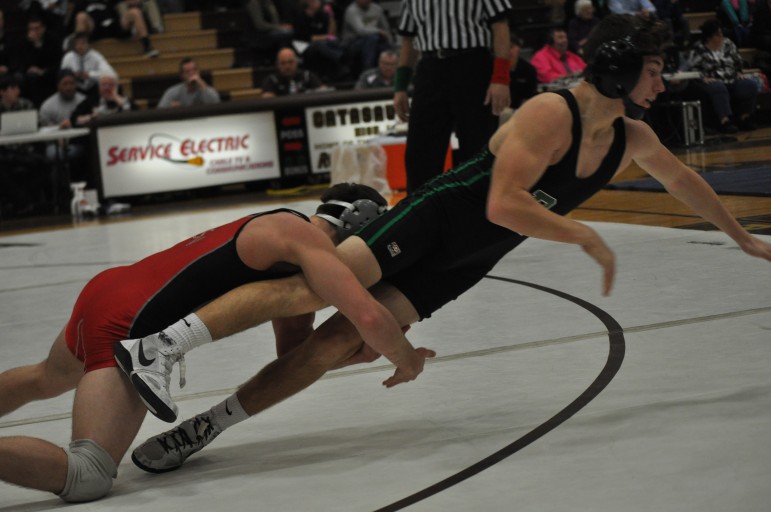 Jonah Zych for a two point takedown on his way to a 20-4 technical fall