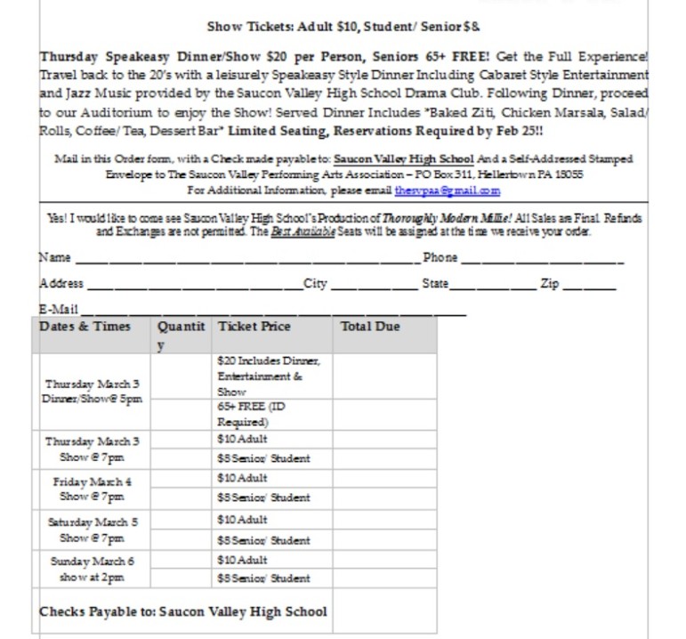 TMM Order Form