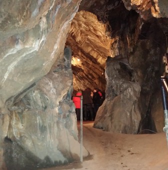 An interior passageway at Lost River Caverns in Hellertown.