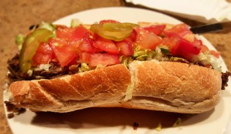 A California steak sandwich from Crossroads in Hellertown. The restaurant has long been noted for its steak sandwiches and pizza.