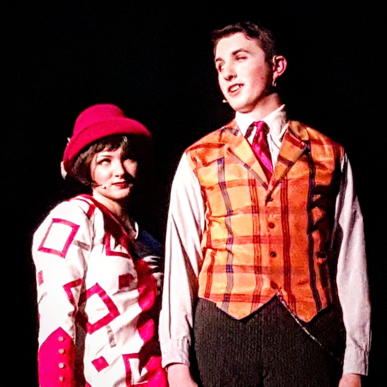 Lauren Skillenge, left, performs as Millie Dillmount in Saucon Valley's production of "Thoroughly Modern Millie."