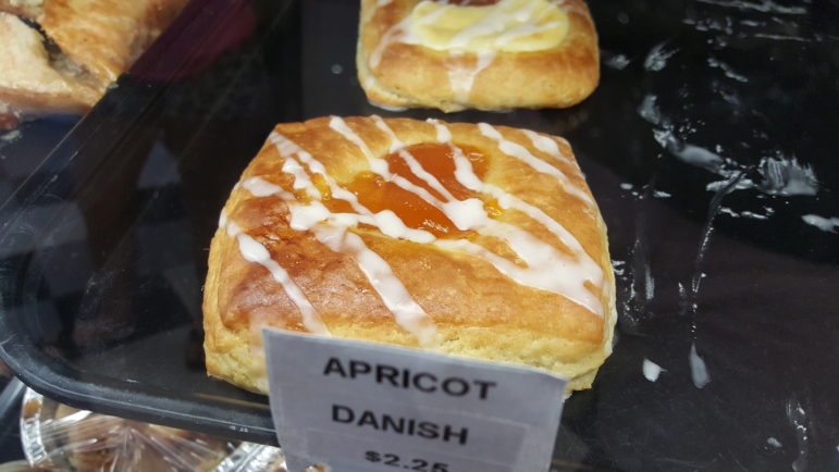 Apricot danish from the Hellertown Bakery