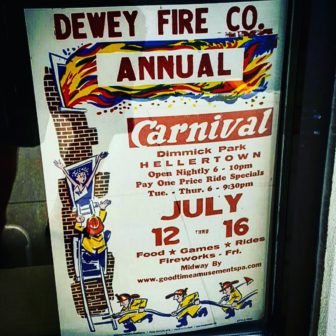 A poster for the 2016 Dewey Fire Co. Carnival in Hellertown