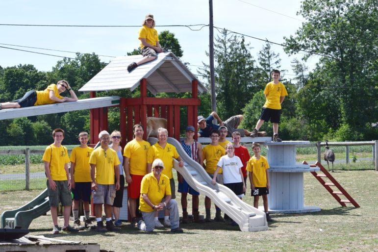 Ben Szydlow received help with his Eagle Scout project from other Boy Scouts and friends.