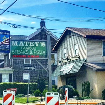 Matey's Famous Steaks & Pizza is located at 1305 Broadway in Fountain Hill.