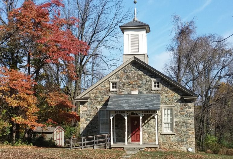 The Lutz-Franklin Schoolhouse on Countryside Lane in Lower Saucon Township