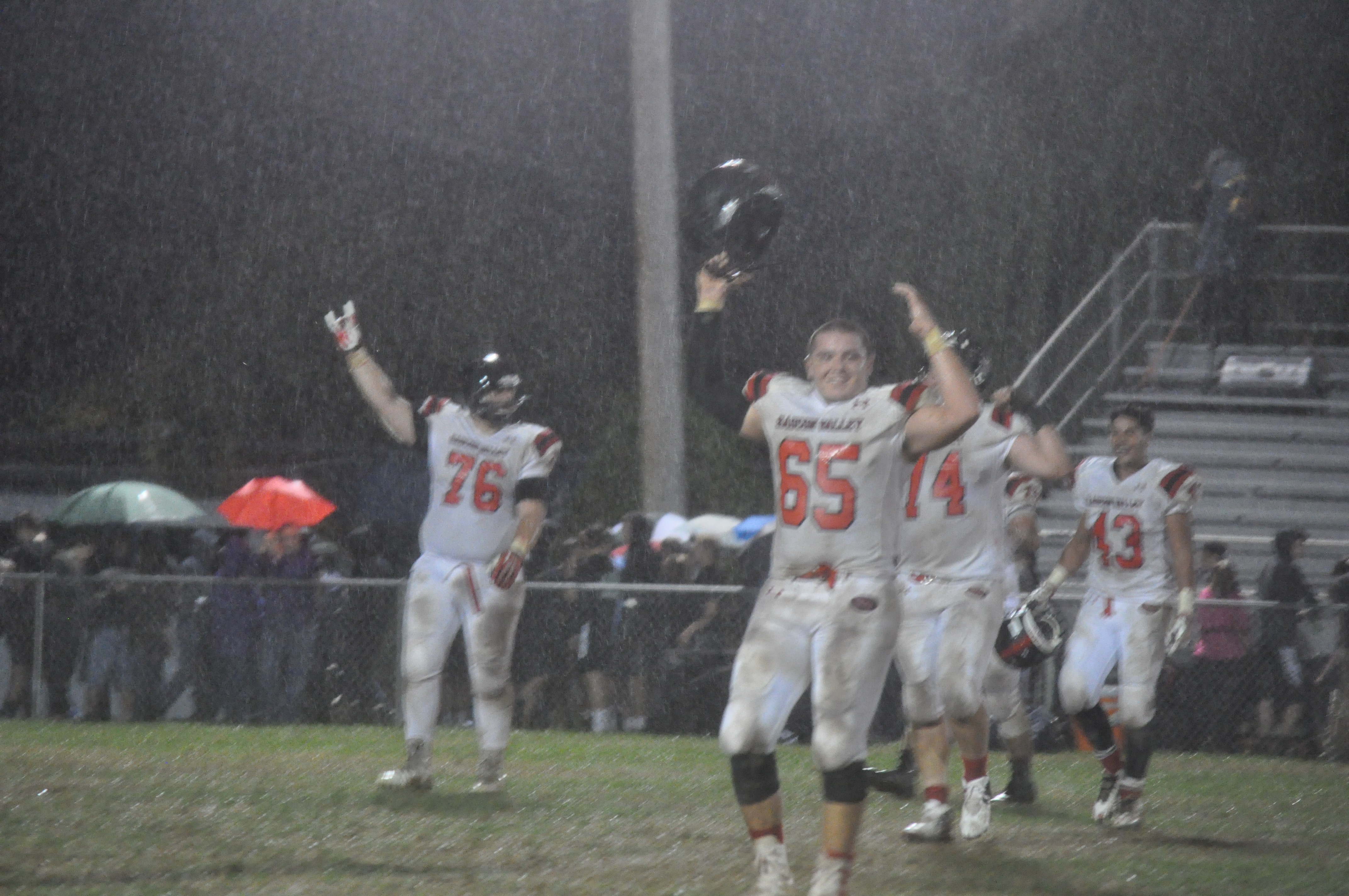 The football gods showered the Panthers with tears of joy after defeating Notre Dame.