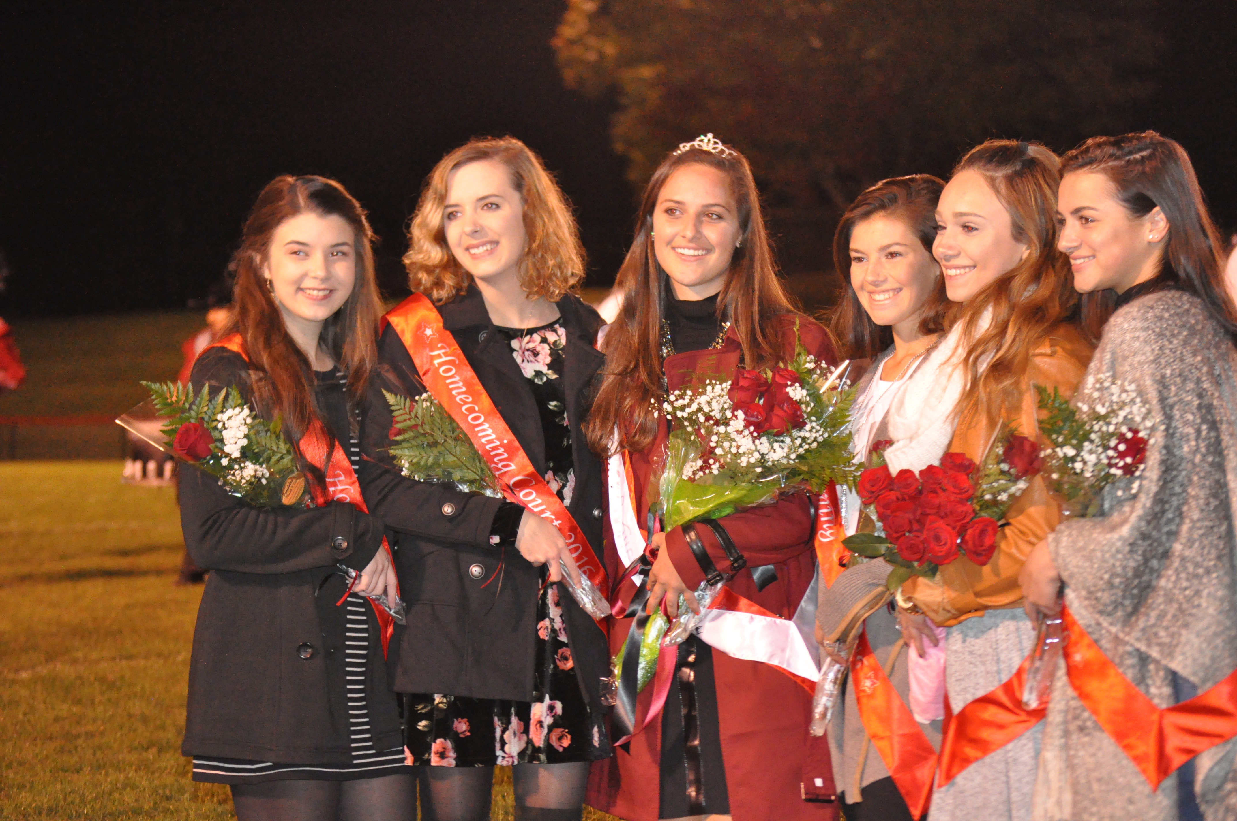 The ladies of the 2016 Homecoming Court.