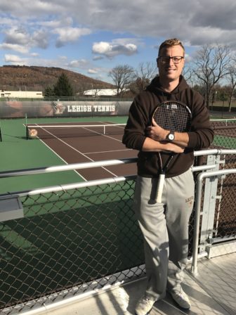 Lehigh head men's and women's tennis coach Wouter Hendrix is a Hellertown resident.