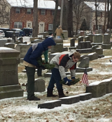 Saucon Valley Boy Scouts Lay Wreaths On Veterans Graves