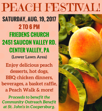 COB Fundraisers Continue This Month at Bella's, Friedens Peach Festival