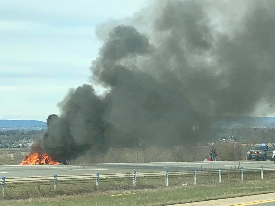 Crews Extinguish Car Fire As Buckled Metal Joint Slows Traffic On I-78 West