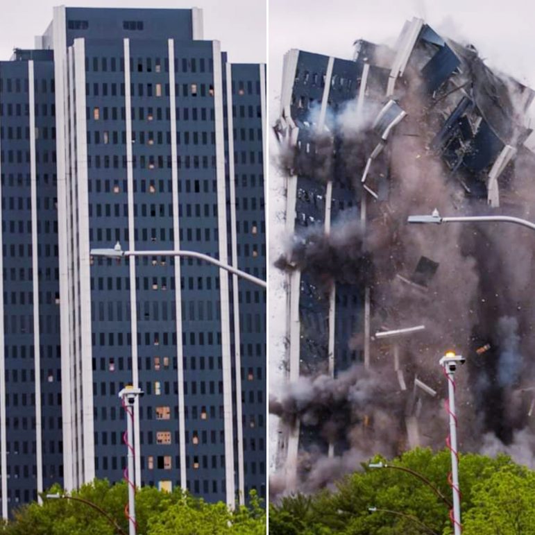 Martin Tower implosion