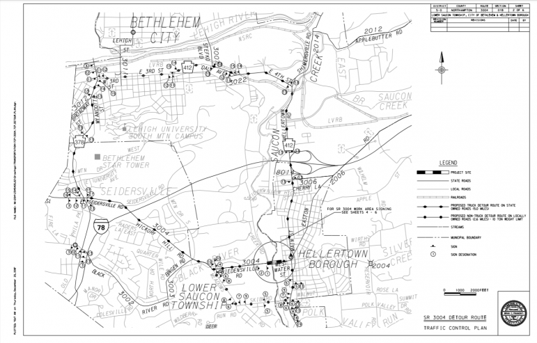 WSB Detour Map