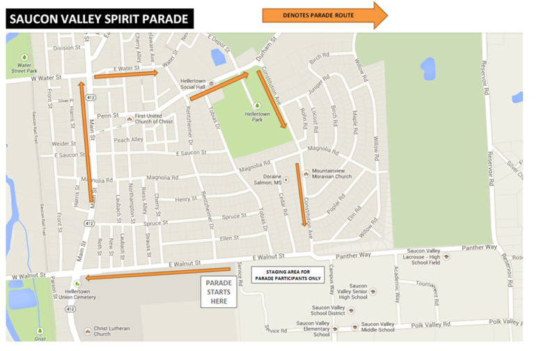 Spirit Parade Map