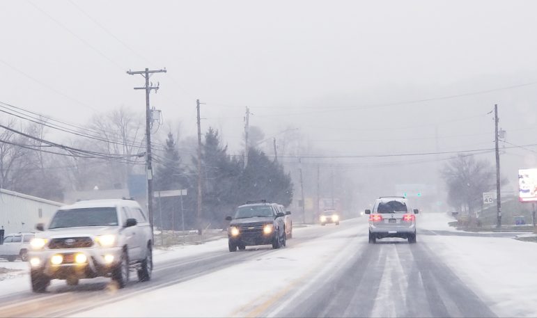 Winter Storm Snow Lower Saucon Traffic