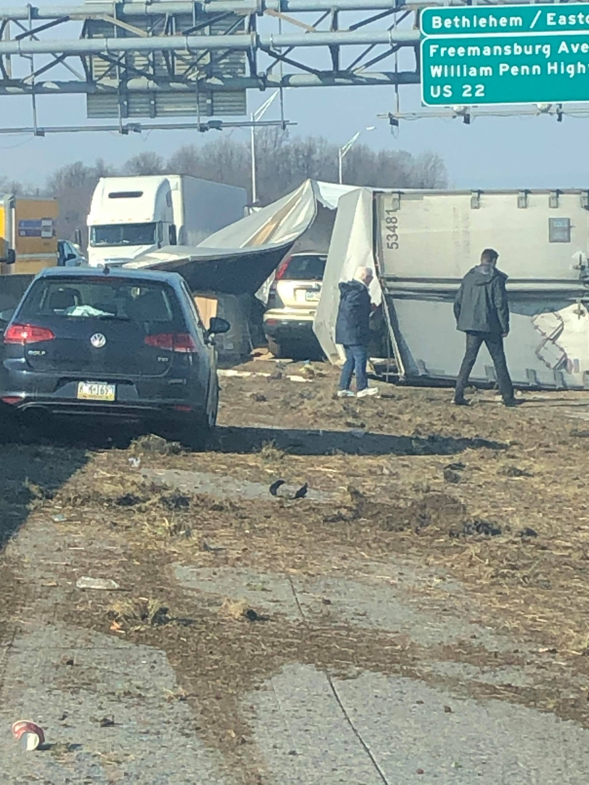 Truck Accident at Rt. 33 North, I78 Ties Up Traffic Saucon Source