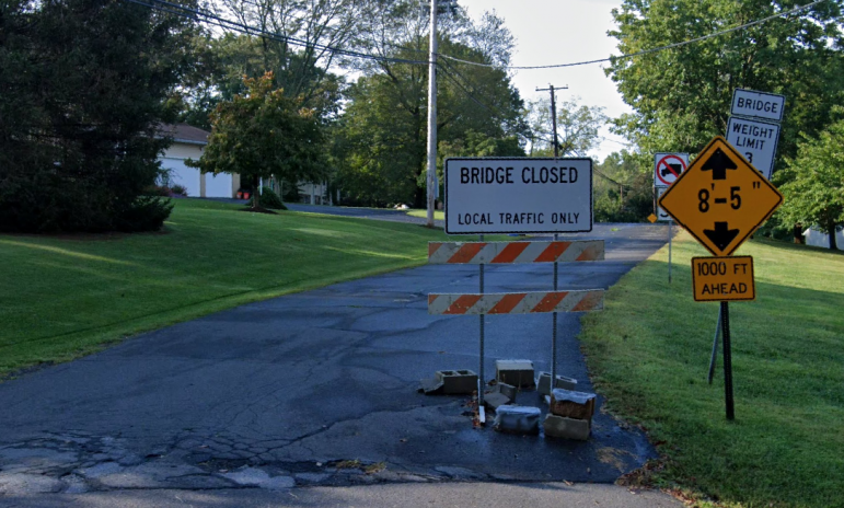 Nursery Road Closed Bridge Window Police