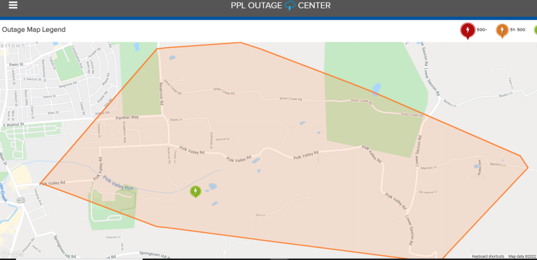 Power Outage Lower Saucon