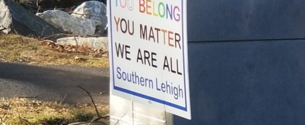 Southern Lehigh DEI Sign