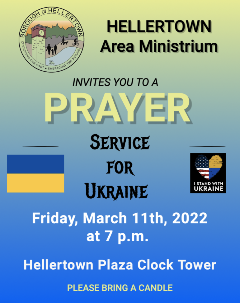 Prayer Service Ukraine Hellertown