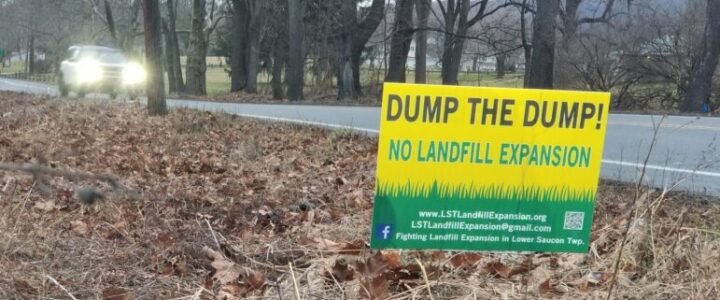 Landfill Dump Sign Lower Saucon
