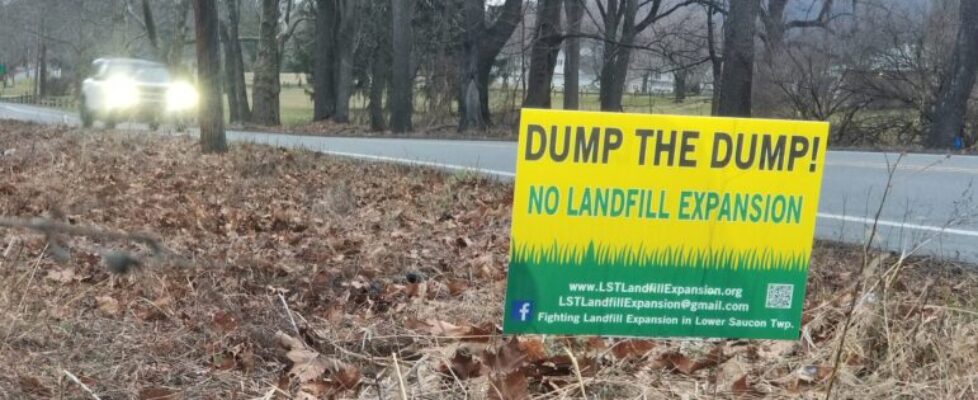Landfill Dump Sign Lower Saucon