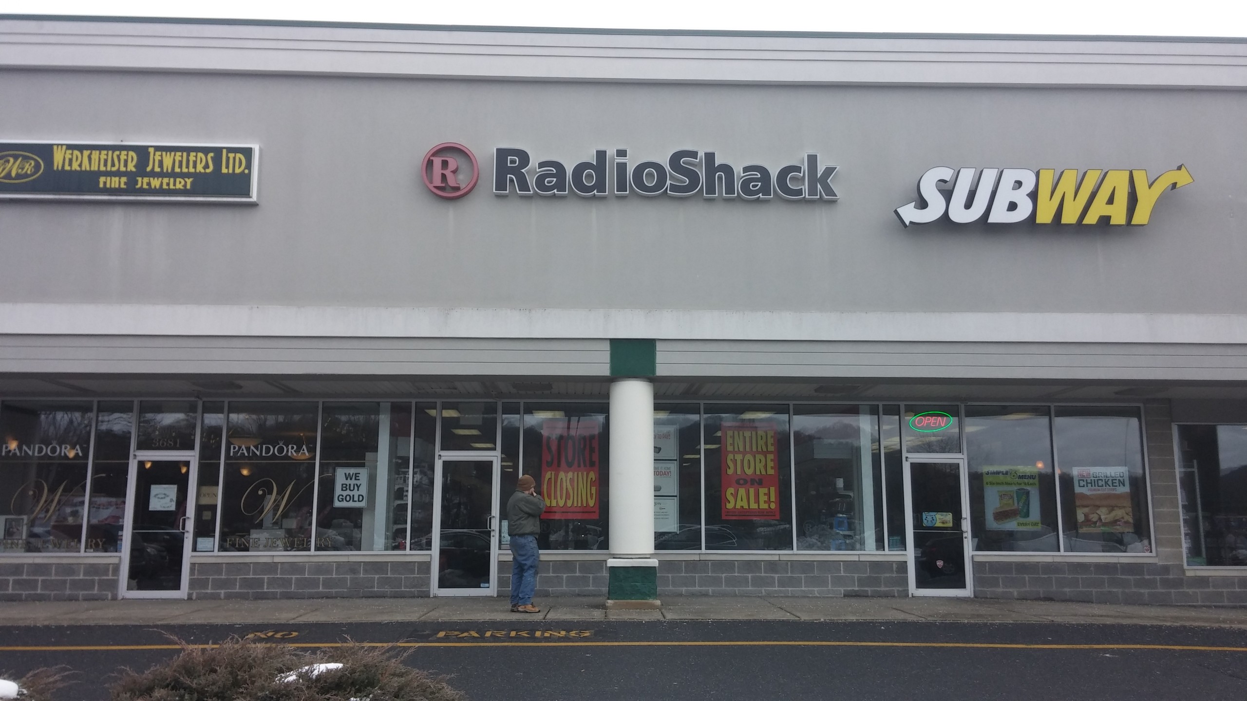 The RadioShack at 3679 Rt. 378 in Lower Saucon Township is one of hundreds of stores the bankrupt company is closing nationwide.