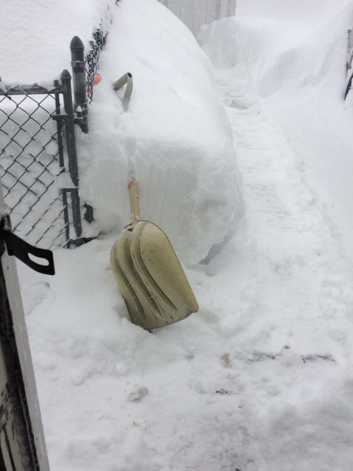 Deep snow in Lower Saucon Township