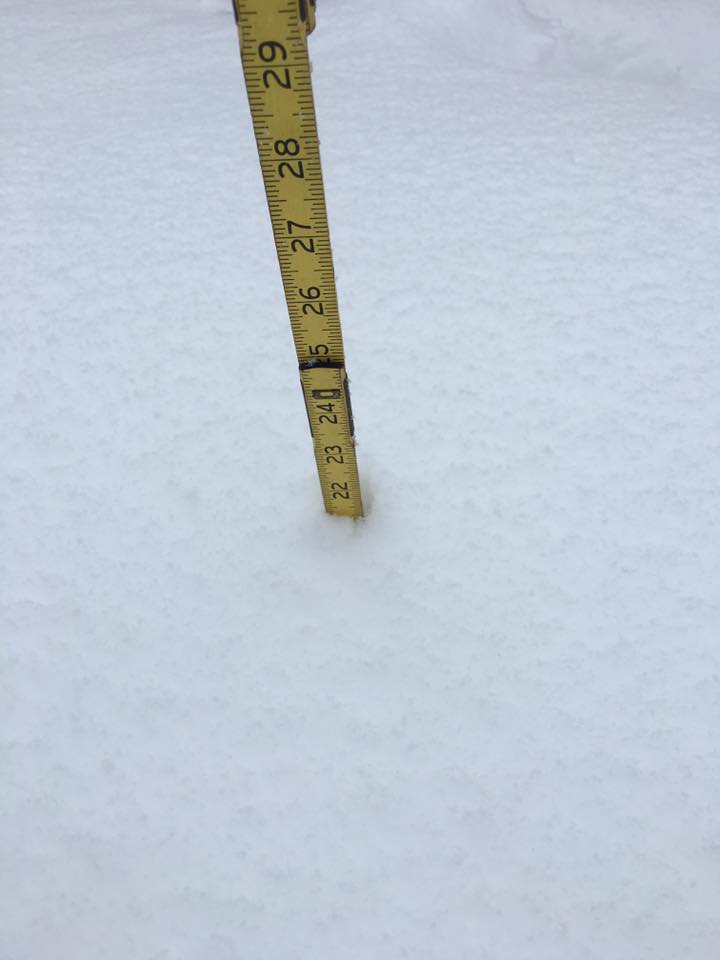 In order to achieve an accurate measurement of snow depth, it is recommended to take three separate measurements in wind-sheltered areas and calculate the average.