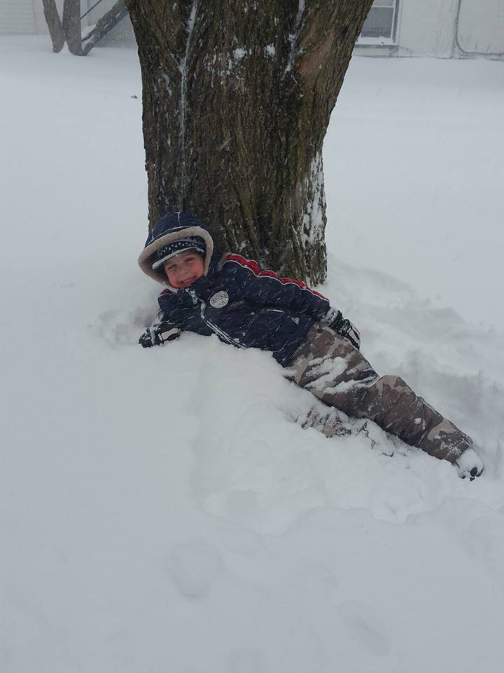 This was the first true blizzard many local children had ever experienced.